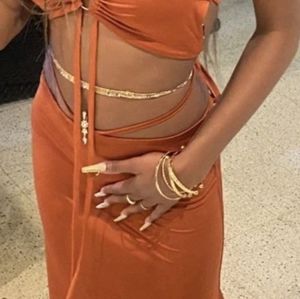 Waist Beads, Stretchy Gold Beads Waist chain, Anklet, Bracelet, Necklace